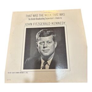 That Was‎ The Week That Was BBC Tribute JFK Kennedy Vinyl Record DL9116 Decca